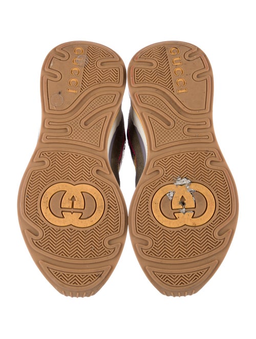 Gucci Web Accent Suede Sneakers