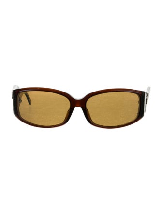 Gucci Sylvie Web Accent Shield Sunglasses
