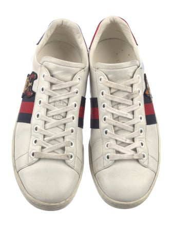 Gucci Leather Colorblock Pattern Sneakers