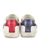 Gucci Leather Colorblock Pattern Sneakers