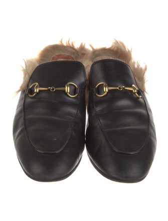 Gucci Horsebit Accent Leather Mules