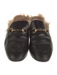 Gucci Horsebit Accent Leather Mules