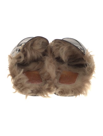Gucci Horsebit Accent Leather Mules