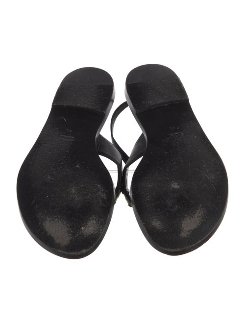 Gucci Web Accent Leather Trim Embellishment Slingback Sandals