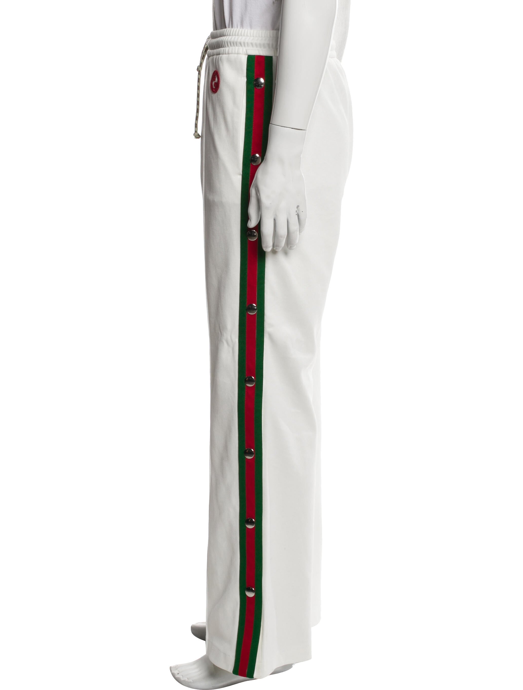 Gucci Web Accent Striped Lounge Bottoms