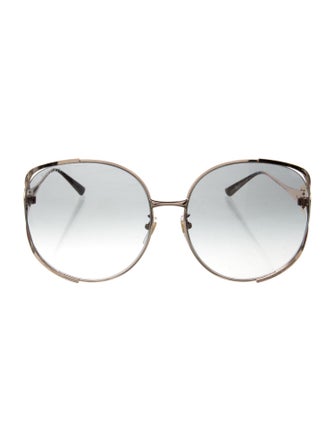 Gucci Web Accent Oversize Sunglasses