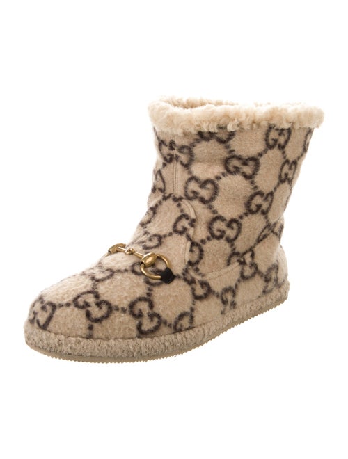 Gucci GG Logo Wool Snow Boots