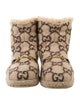 Gucci GG Logo Wool Snow Boots