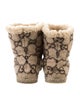 Gucci GG Logo Wool Snow Boots