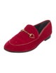 Gucci Horsebit Accent Velvet Loafers