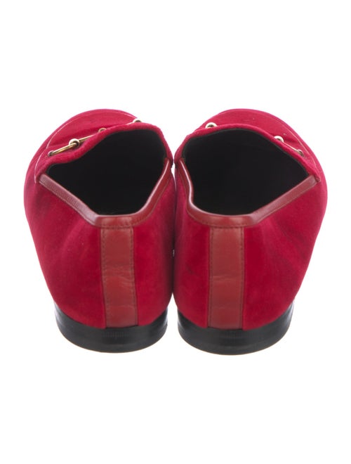 Gucci Horsebit Accent Velvet Loafers