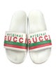 Gucci Web Accent Leather Slides