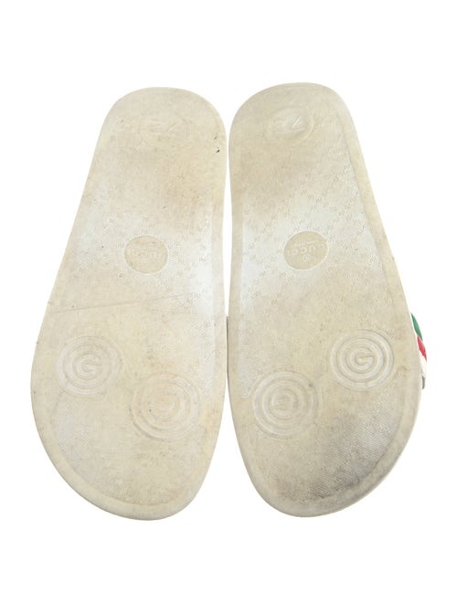 Gucci Web Accent Leather Slides