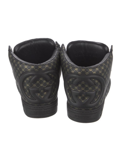Gucci Web Accent Leather Sneakers