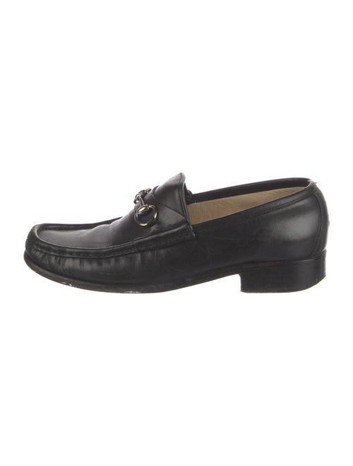 Gucci Horsebit Accent Leather Loafers
