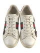 Gucci Web Accent Leather Sneakers
