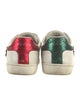 Gucci Web Accent Leather Sneakers
