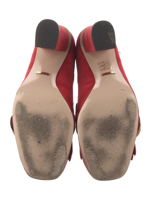 Gucci Double G Logo Suede Pumps