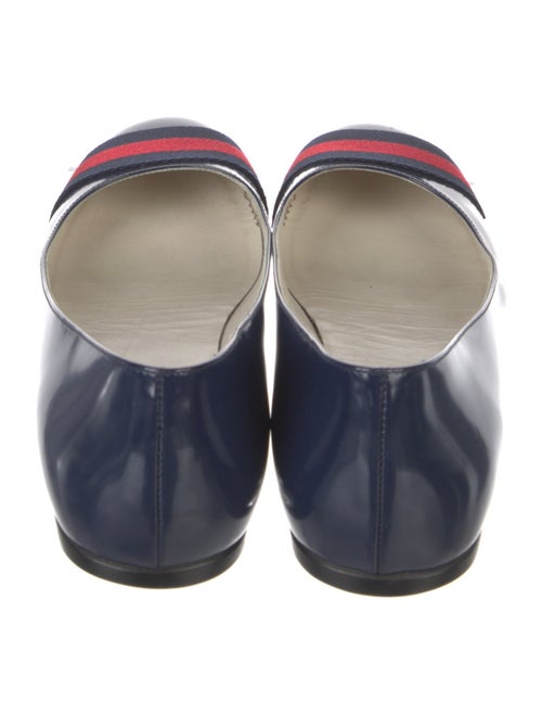 Gucci Web Accent Leather Flats