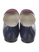 Gucci Web Accent Leather Flats
