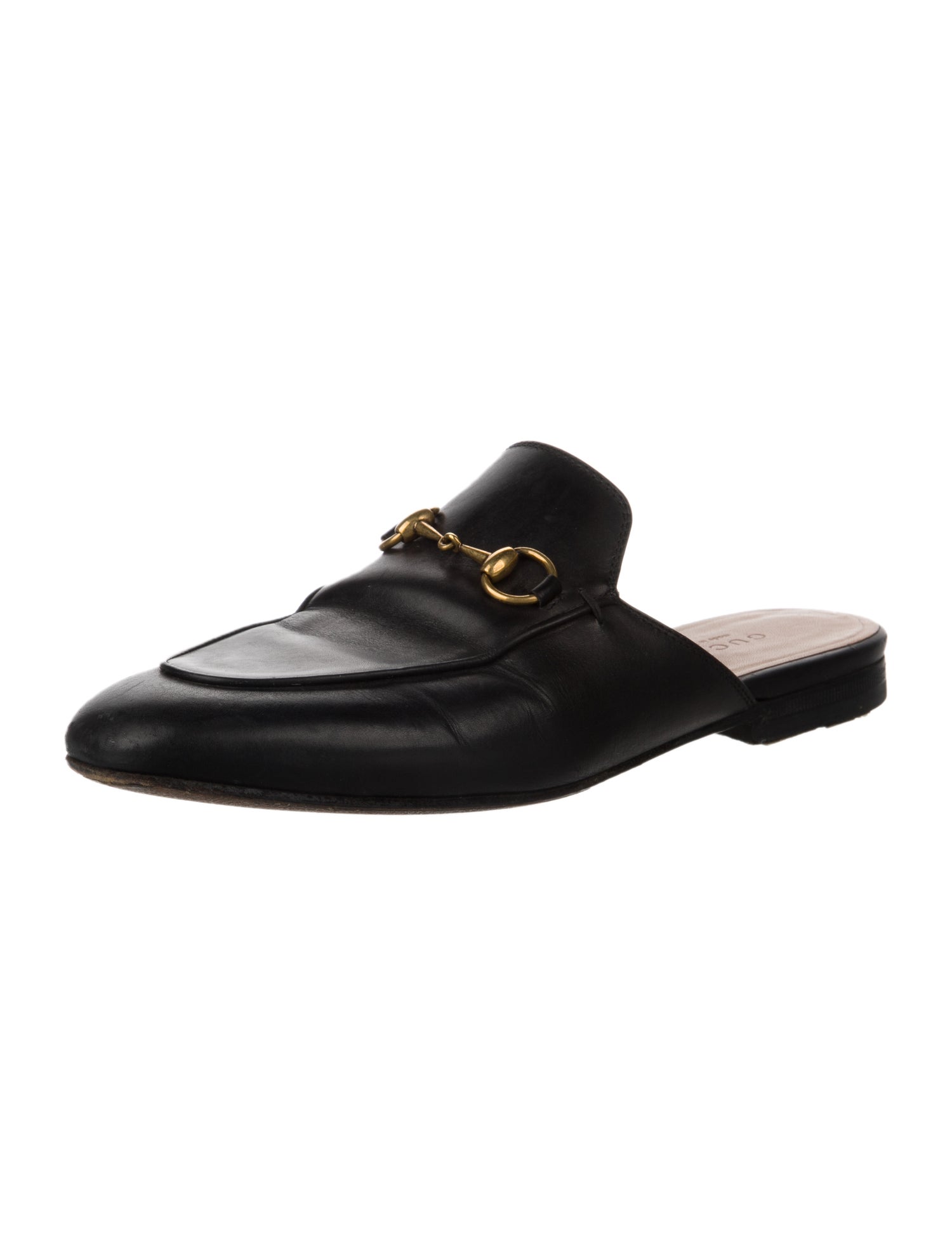 Gucci Horsebit Accent Leather Mules