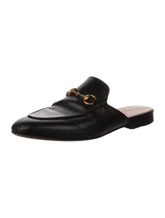 Gucci Horsebit Accent Leather Mules