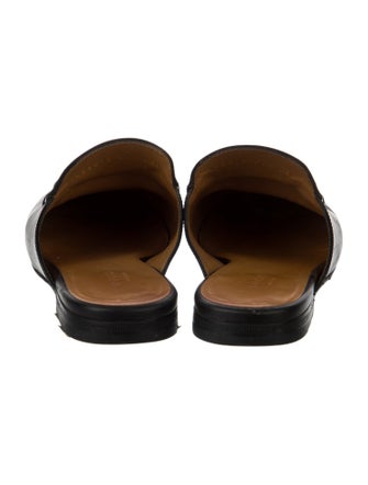 Gucci Horsebit Accent Leather Mules