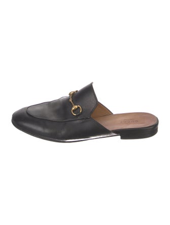 Gucci Horsebit Accent Leather Mules