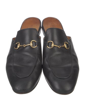 Gucci Horsebit Accent Leather Mules