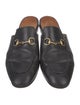 Gucci Horsebit Accent Leather Mules