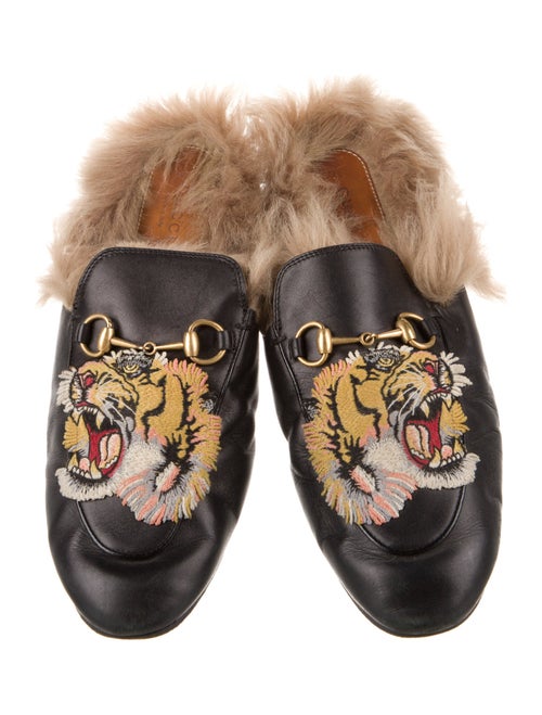 Gucci Horsebit Accent Leather Mules
