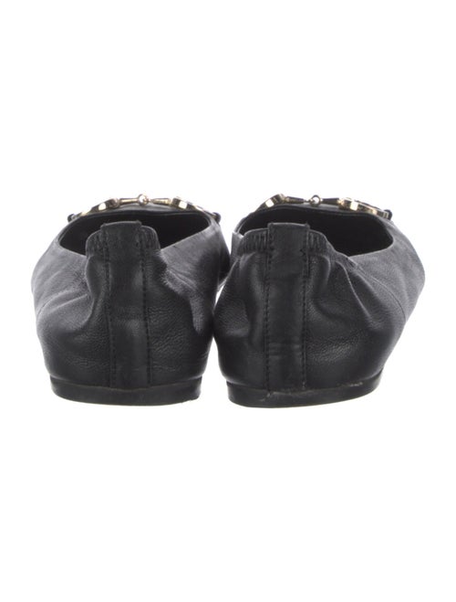 Gucci Horsebit Accent Leather Ballet Flats