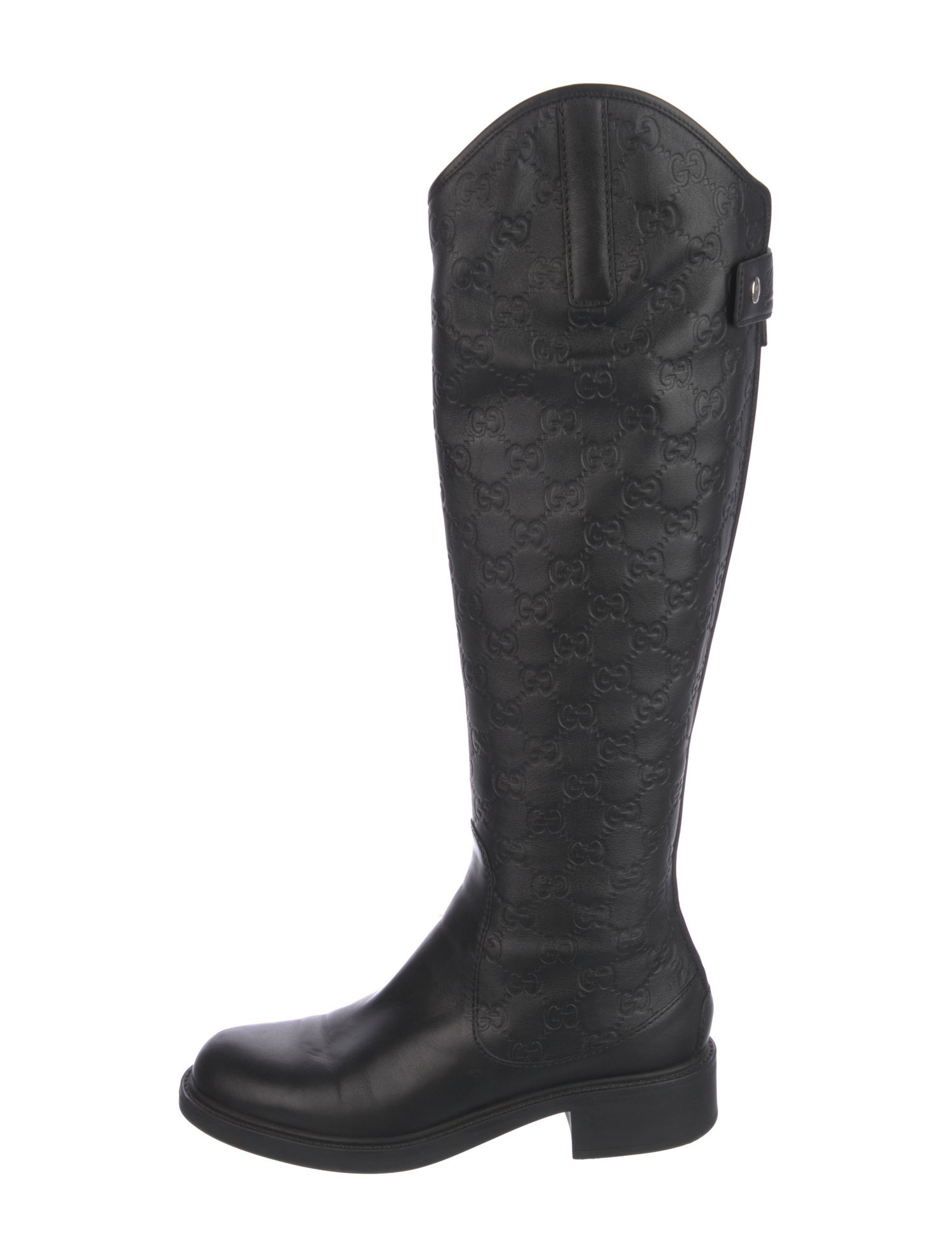 Kiki Maryam Nassir Zadeh Kiki Studded Patent Knee Boots - Black