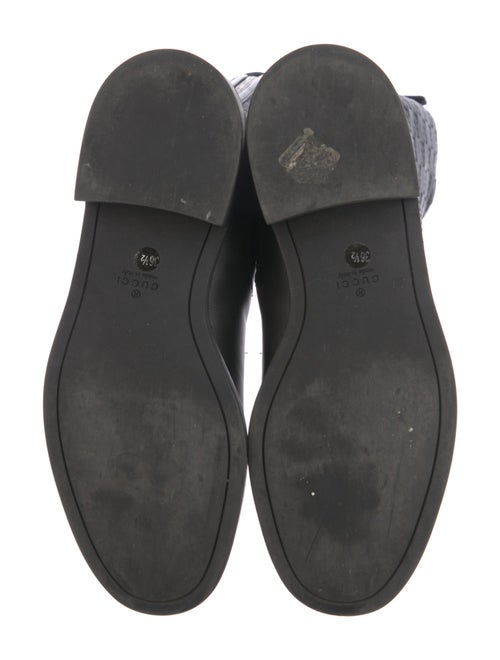 Gucci GG Signature Leather Riding Boots