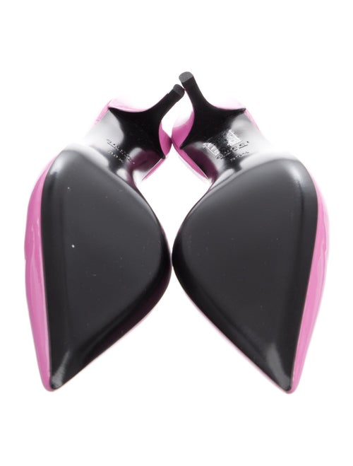 Gucci Signoria Patent Leather Slingback Pumps