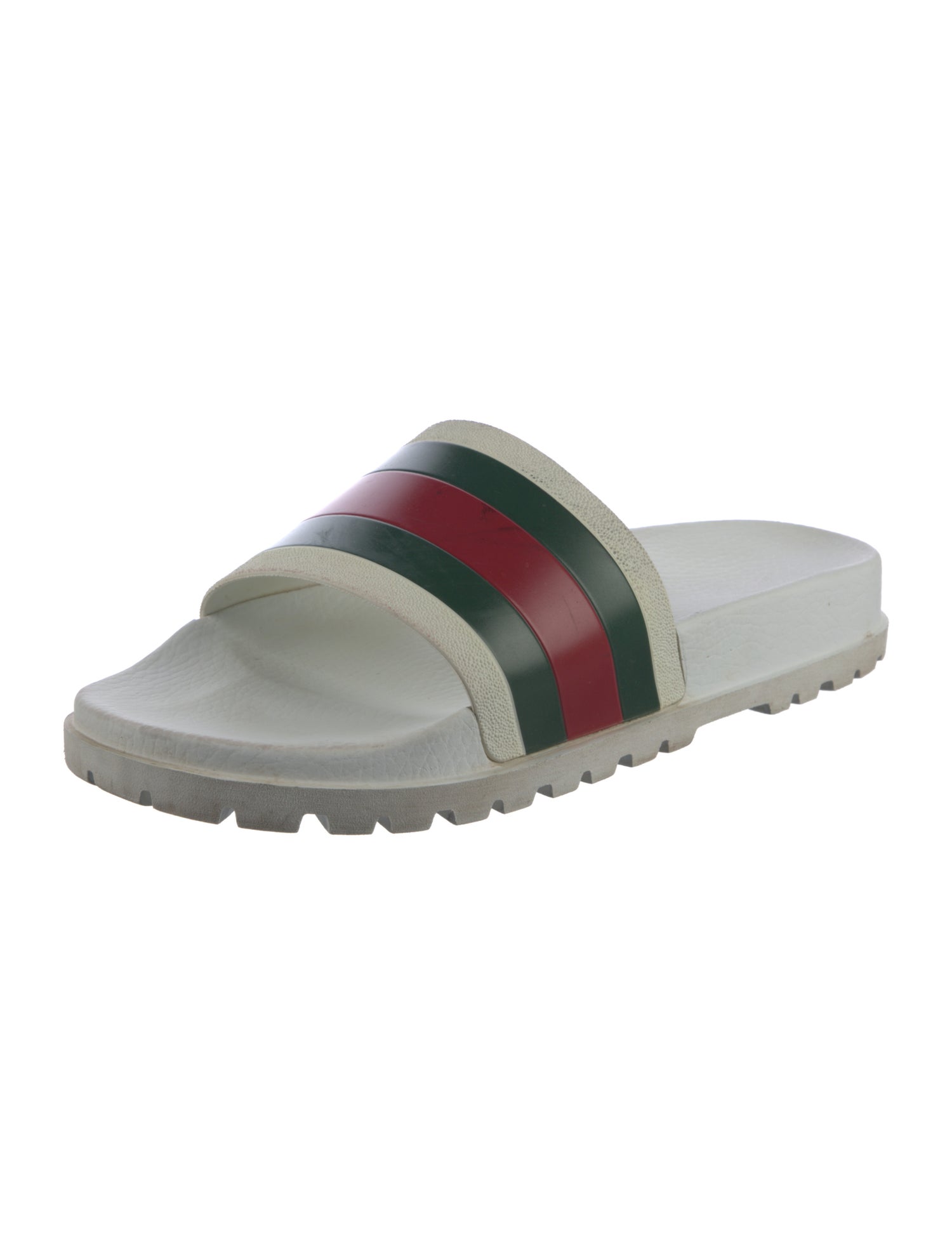 Gucci Web Accent Rubber Slides