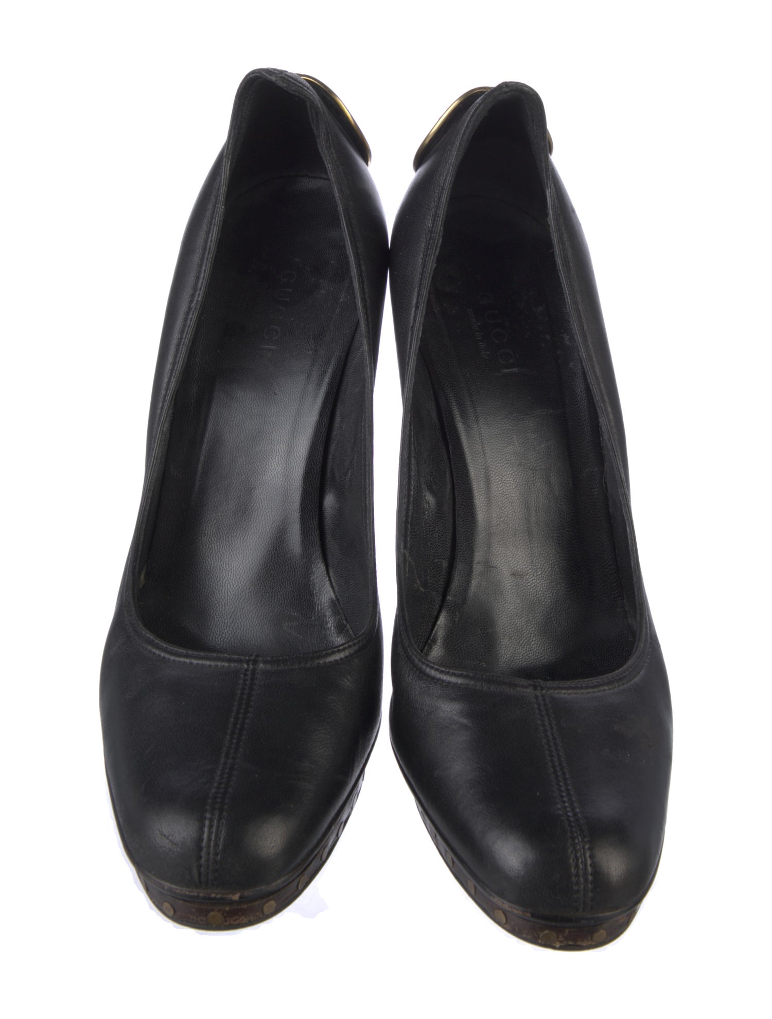 Interlocking G Logo Leather Pumps