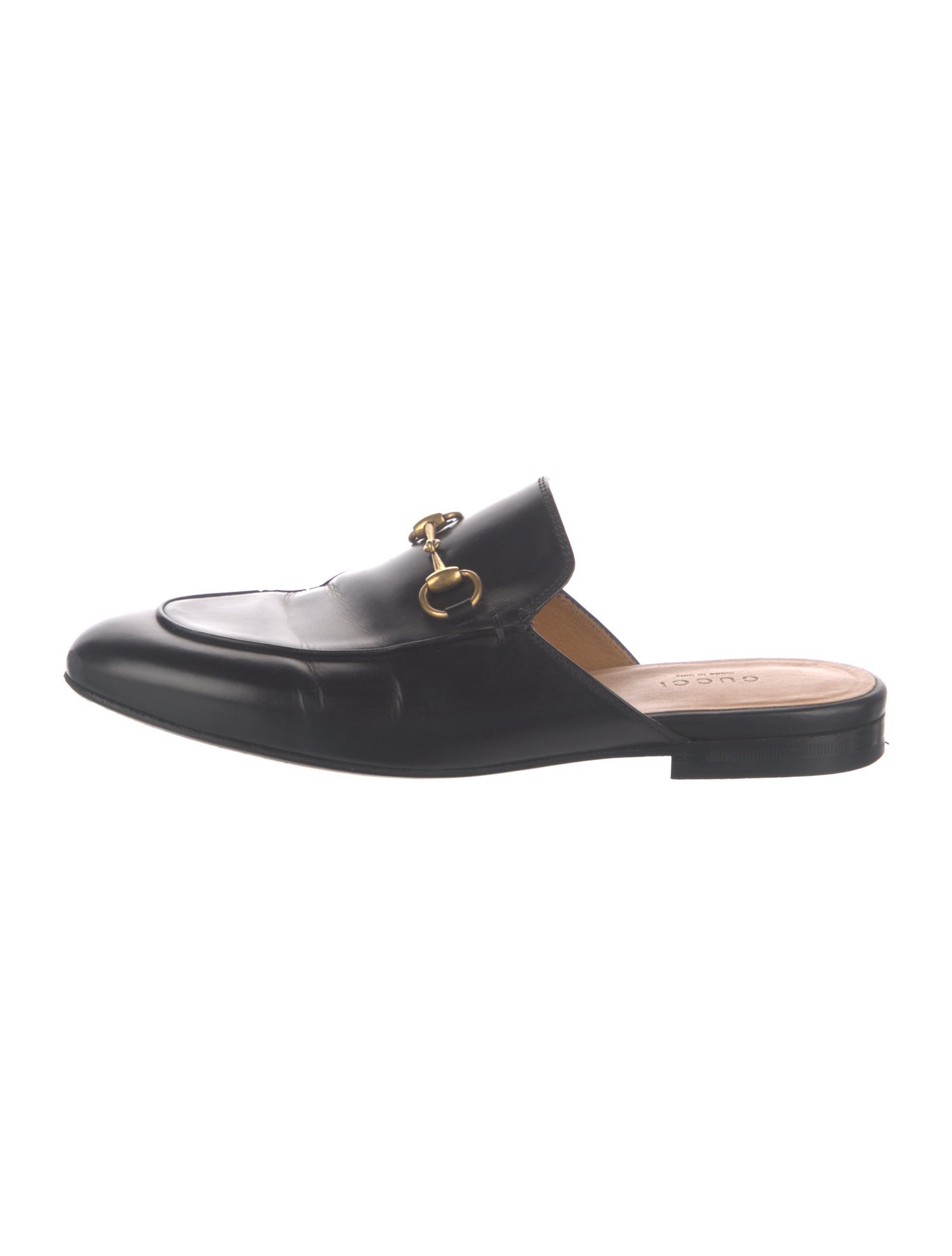 Gucci Horsebit Accent Leather Mules