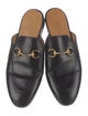 Gucci Horsebit Accent Leather Mules