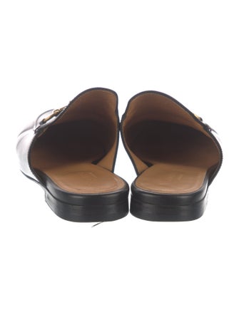 Gucci Horsebit Accent Leather Mules