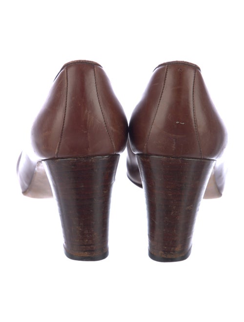 Gucci Web Accent Leather Pumps