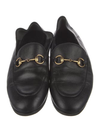 Gucci Horsebit Accent Leather Loafers