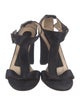 Gucci Satin T-Strap Sandals