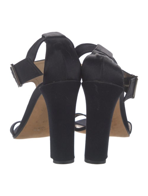 Gucci Satin T-Strap Sandals