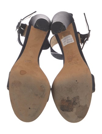 Gucci Satin T-Strap Sandals