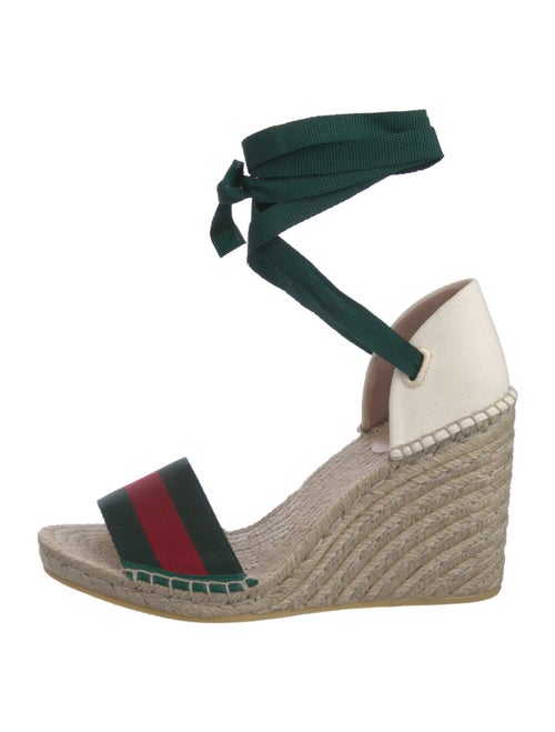Gucci Web Accent Canvas Espadrilles