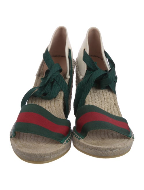 Gucci Web Accent Canvas Espadrilles