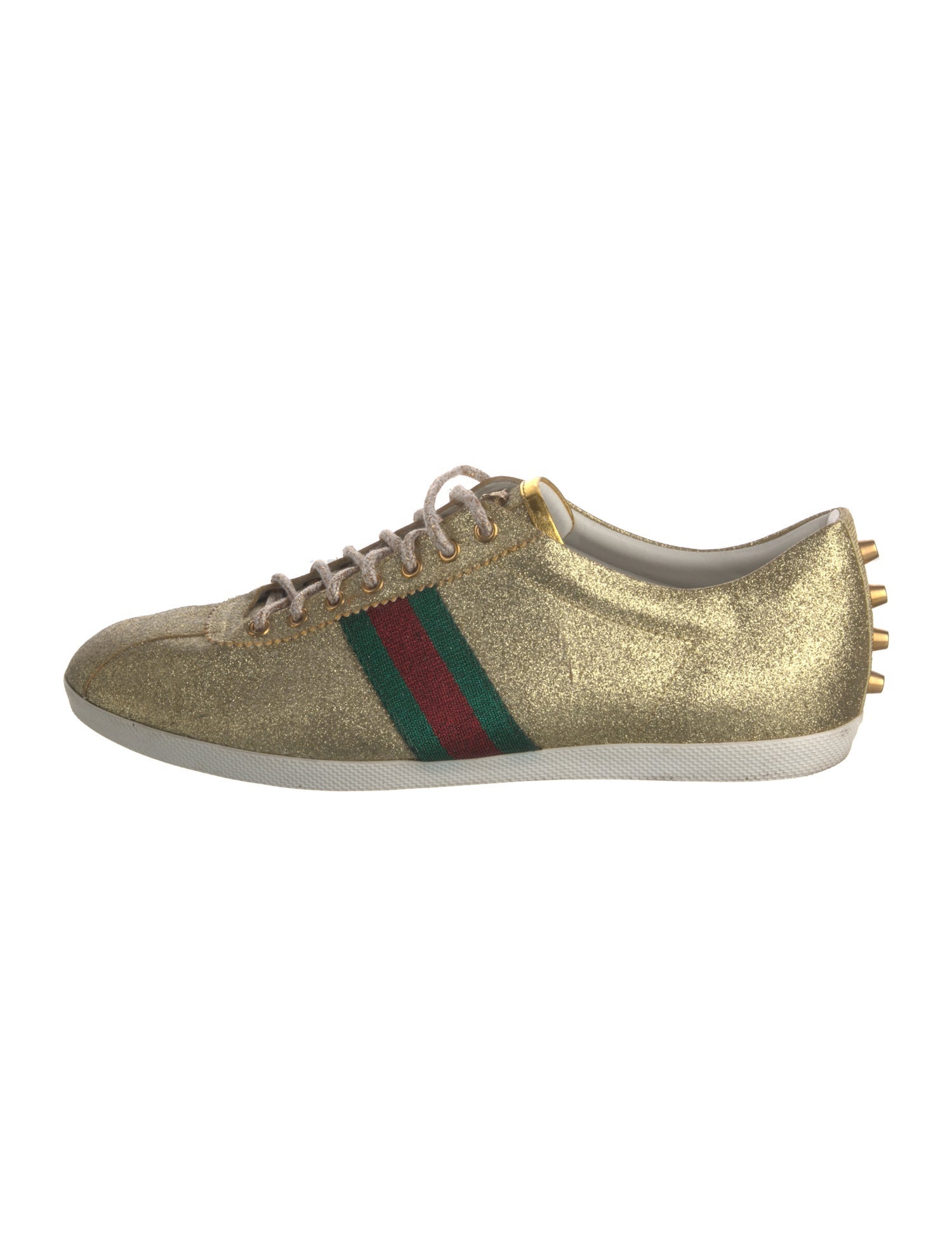 Gucci Web Accent Glitter Sneakers