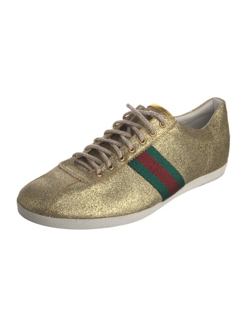 Gucci Web Accent Glitter Sneakers