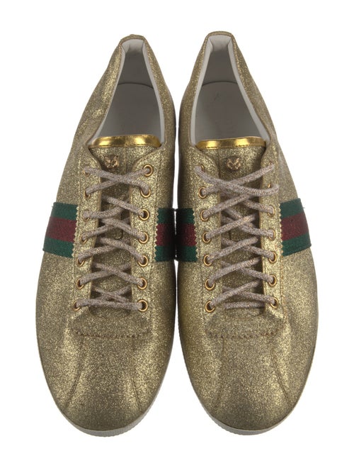 Gucci Web Accent Glitter Sneakers